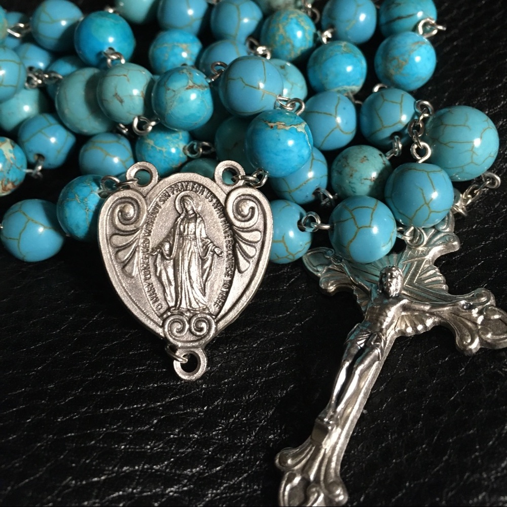 COPY - Authentic New Mexico turquoise rosary